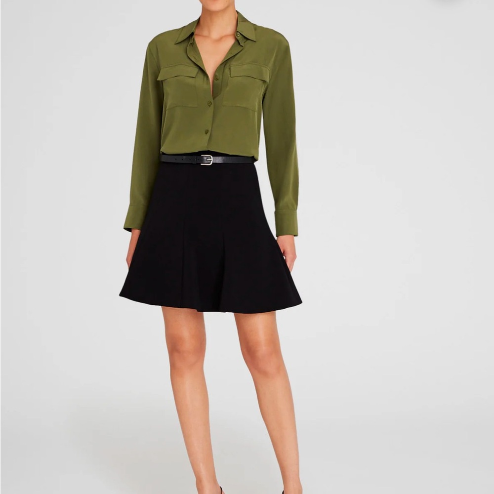 NWT CLUB MONACO Fluted Mini Skirt